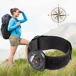 Compass Outdoor Clip-On pulseira Caminhadas engrenagem B¨²ssolas Nylon da banda pulseira