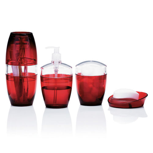 Conjunto Banheiro Vitra Vermelho 4 Peças Multiuso ou