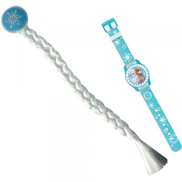 Conjunto Disney Frozen - Relógio e Trancinha Elsa - Candide