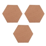 3 Conjunto Hexagonal Folhas De Cortiça Selesparadrapo Para Parede Foto Diy Esteira Coaster Artesanato