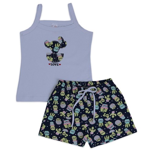 Conjunto Infantil Regata Branco e Marinho - Analê