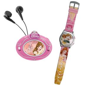Conjunto Rádio FM + Relógio Princesas Disney Bela - Candide