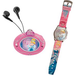 Conjunto Rádio FM + Relógio Princesas Disney Cinderela - Candide