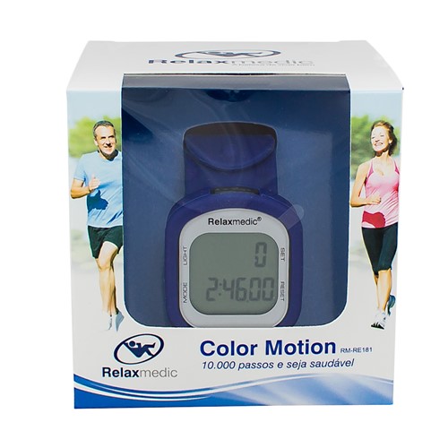 Controle de Passos Color Motion Relaxmedic Azul