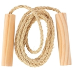 Corda de pular sisal com cabo de madeira 2,5m