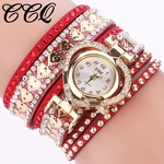 Coreano veludo relógio de diamantes amor relógio bobina pulseira de relógio de moda senhoras relógio de corda longa