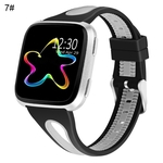 Correia De Pulso à Prova D'água De Pulseira De Silicone De Duas Cores Para? Fitbit Versa Lite / Versa