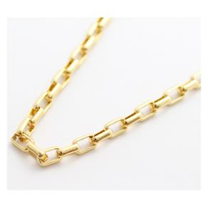 Corrente Folheada a Ouro 18k Modelo Cartier com 4mm e 60cm