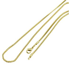 Corrente Veneziana Folheada a Ouro 18k com 1,5mm - 45cm