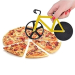 Cortador de Pizza Bicicleta Amarelo