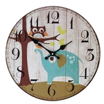 Coruja Elefante bonito relógio de parede Relógio de parede decoração moda Sala