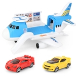 Crianças avião de brinquedo de simulação Drone armazenamento Carros Transporte de Passageiros Inertial Sliding Plane meninos meninas miúdos Presente de aniversário