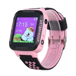 Crianças smartwatch com slot para cartão SIM 1,44 polegadas resistente à água tela sensível ao toque anti-lost relógio de pulso com localizador de rastreamento SOS chamada voz chat