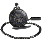 Criativa oco Mecânica Pocket Watch Moda numerais romanos relógio de bolso