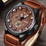 CURREN 8225 Moda Homens Quartz Relógio de pulso Criador Couro Cinta Sports relógio