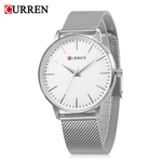 Curren 9021 Mulheres Quartz Assista Simples Ultra-fino Dial Relógio de pulso Feminino