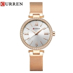 CURREN 9011 Women Watch Moda Casual Senhoras relógio de ouro relógio de quartzo Relógio Feminino Reloj Mujer Montre Femme