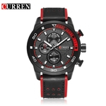 Curren M8250 Homens pulseira de couro Strap relógio mecânico Relógio Masculino Assista