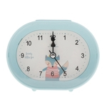 Cute Simple Alarm Clock Crianças Relógio De Cabeceira Para Kids Room Blue