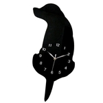 3d Cauda Abanando Gato Cão Relógio De Parede Relógio Silêncio Quarto Decoração De Casa