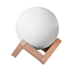 3D Imprimir Futebol lampada recarreg¨¢vel 7 Cores Mudan?a m?o afagou Night Light