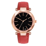 D06-B Casual Moda Feminina relógio de quartzo Couro Strap Mulheres Quartz Assista