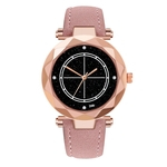 D09-B Casual Moda Feminina relógio de quartzo Couro Strap Mulheres Quartz Assista