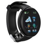 D18 aptidão relógio inteligente Pulseira Heart Rate Monitor de oxigênio no sangue Blood Pressure Measurement vida saudável sono Tracker para iOS Android Phone