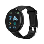 D18 smart watch homens mulheres pressão arterial rodada smartwatch esporte à prova d 'água smart watch aptidão faixa
