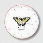 Dança colorida borboleta Relógio de parede moderna Sala criativas Relógios Quarto Moda Escritório de Metal Mute Wall Clocks