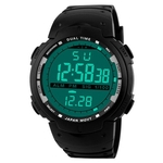 Fashion Men LED Digital Date Military Sport Rubber Quartz Watch Alarm Waterproof