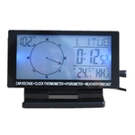 DC8-24V Carro Digital Termômetro Backlight Lcd Carro Bússola Calendário Relógio