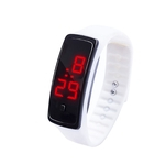 De Display LED Digital pulseira rel¨®gio Crian?as Estudantes Silica Gel Sports Watch