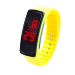 De Display LED Digital pulseira rel¨®gio Crian?as Estudantes Silica Gel Sports Watch