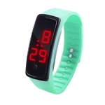 De Display LED Digital pulseira rel¨®gio Crian?as Estudantes Silica Gel Sports Watch