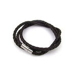 De homens de v¨¢rias camadas tor??o tecido pulseira cord?o de couro j¨®ias pulseiras