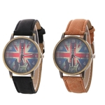 Delicate Hot! Padrão Relógio Feminino bandeira americana novíssimo Elasticidade analógico de pulso de quartzo Reloj Mujer