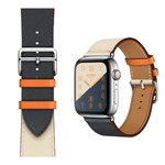 Delicate Leather Strap pulseira para Apple Watch Men Rel¨®gio 28/21 cent¨ªmetros Comprimento de banda