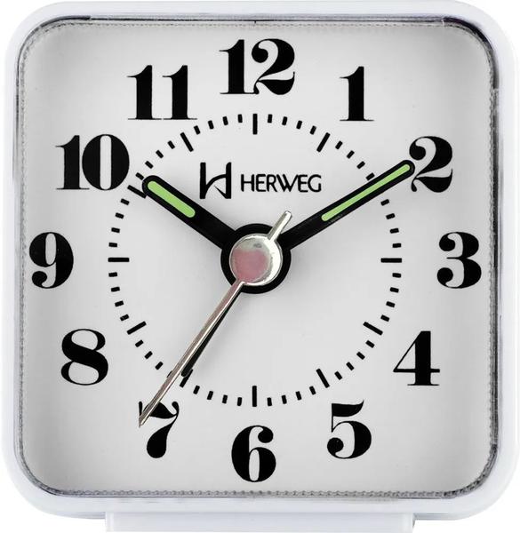 Despertador Analógico Herweg 2504 Branco