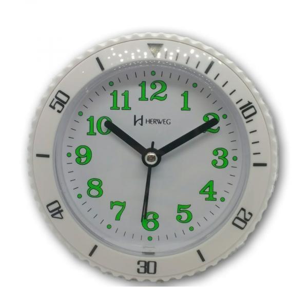 Despertador Analogico Quartz Branco 2714-021 - Herweg