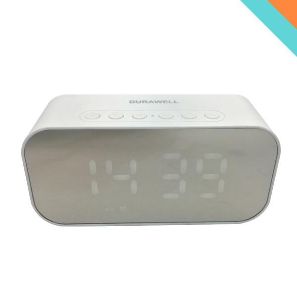 Despertador Caixa de Som Bluetooth Relógio Radio Temperatura - Durawell