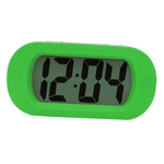 Despertador digital de silicone com luz de fundo soneca para crianças meninos menina verde