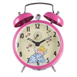 Despertador Mecânico Infantil Pink Anjinho Herweg 2228-306