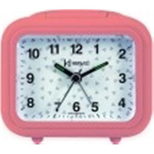 Despertador Quartz Decorativo Snooze Soneca e Iluminação Noturna Herweg Rosa