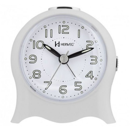 Despertador Relógio Herweg Fantasminha Branco 2572 021