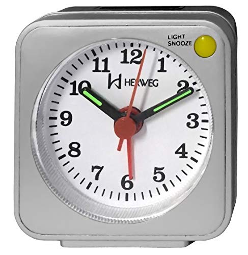 Despertador Relógio Herweg Quartz Prata - 2510 070