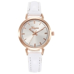 Diagonal Roman Digital Escala Rose Gold Shell Belt Quartz Watch Moda Feminino