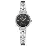 Dial Mulheres Moda de a?o inoxid¨¢vel de cristal de quartzo pulseira de luxo rel¨®gio de pulso C