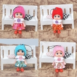 Diamante Cute Baby Dolls Pendant Bag Handbag Keychain Chaveiro Toy presente pingentes Redbey