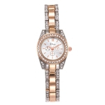 Diamante de quartzo feminina liga relógio high-end de aço inoxidável relógio feminino casual feminina relógio faculdade
